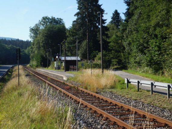 vlaková zastávka Zwieselau (D)