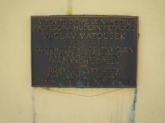 pamětní deska Václav Matoušek