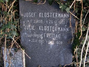 náhrobky Klostermannů