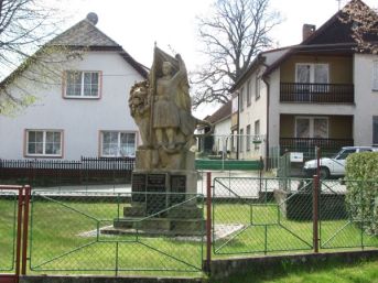 pomník padlých WWI i II, Újezd u Domažlic