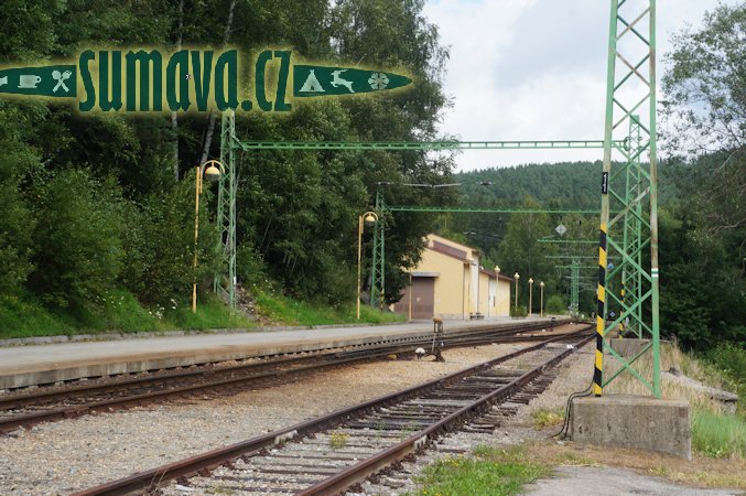 vlaková zastávka Lipno nad Vltavou